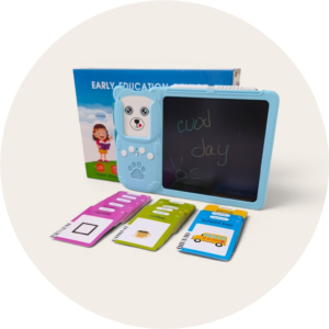 Interaktywny Tablet Edukacyjny 3w1 Mówiące Karty – 224 Słowa, Dźwięki i Nauka Języka EN