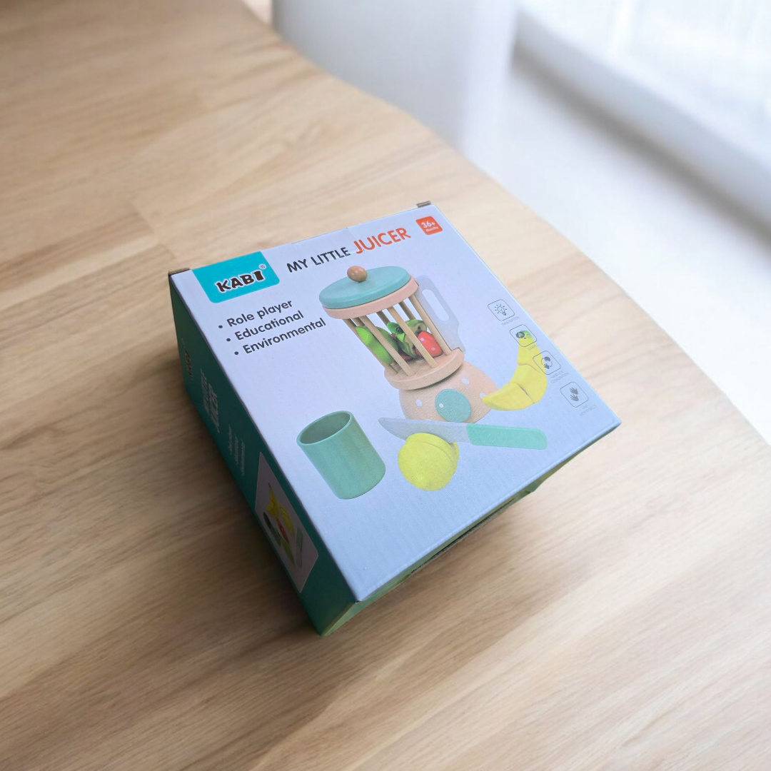 Drewniany Blender Koktajlowy z Owocami – Zestaw My Little Juicer - obrazek 2