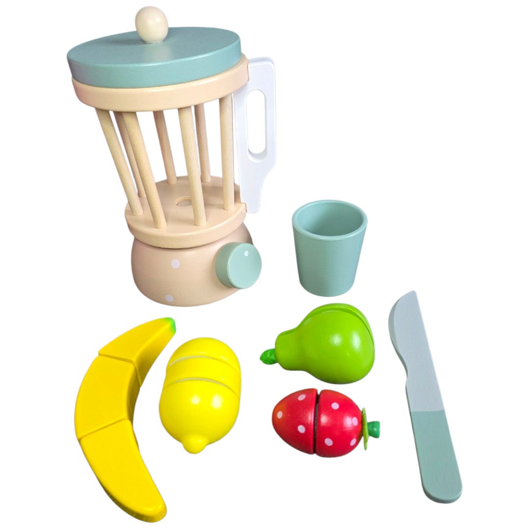 Drewniany Blender Koktajlowy z Owocami – Zestaw My Little Juicer - obrazek 3