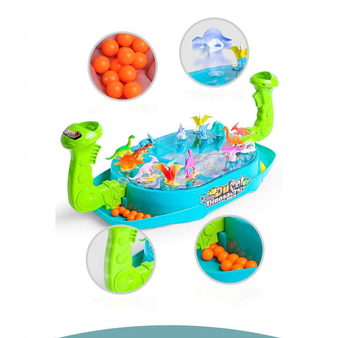 Gra Zręcznościowa Duel Dinosaurs - Bitwa Dinozaurów (24 kulki, 16 figurek) - obrazek 4