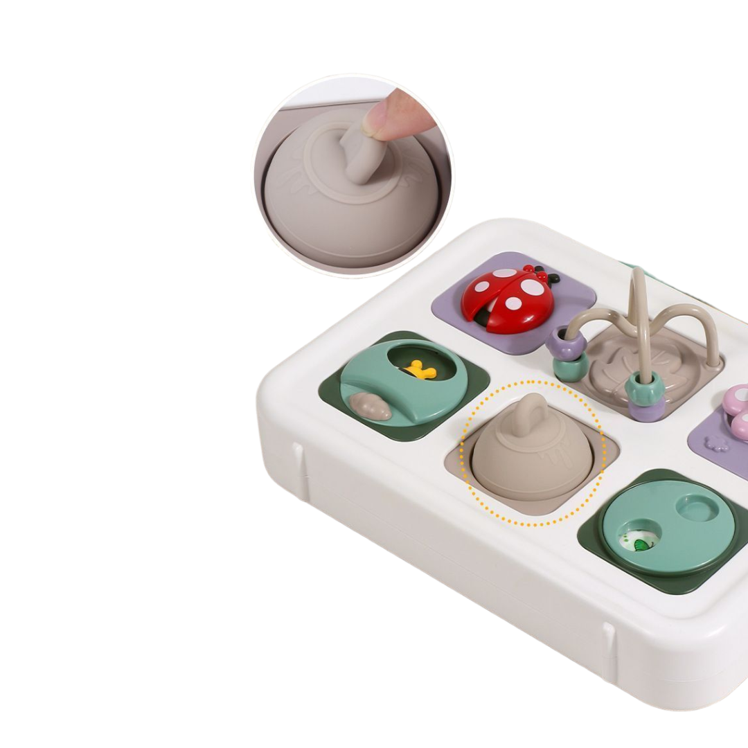 Edukacyjna Walizeczka Sensoryczna 6w1 – Tablica Manipulacyjna Montessori dla Malucha - obrazek 10