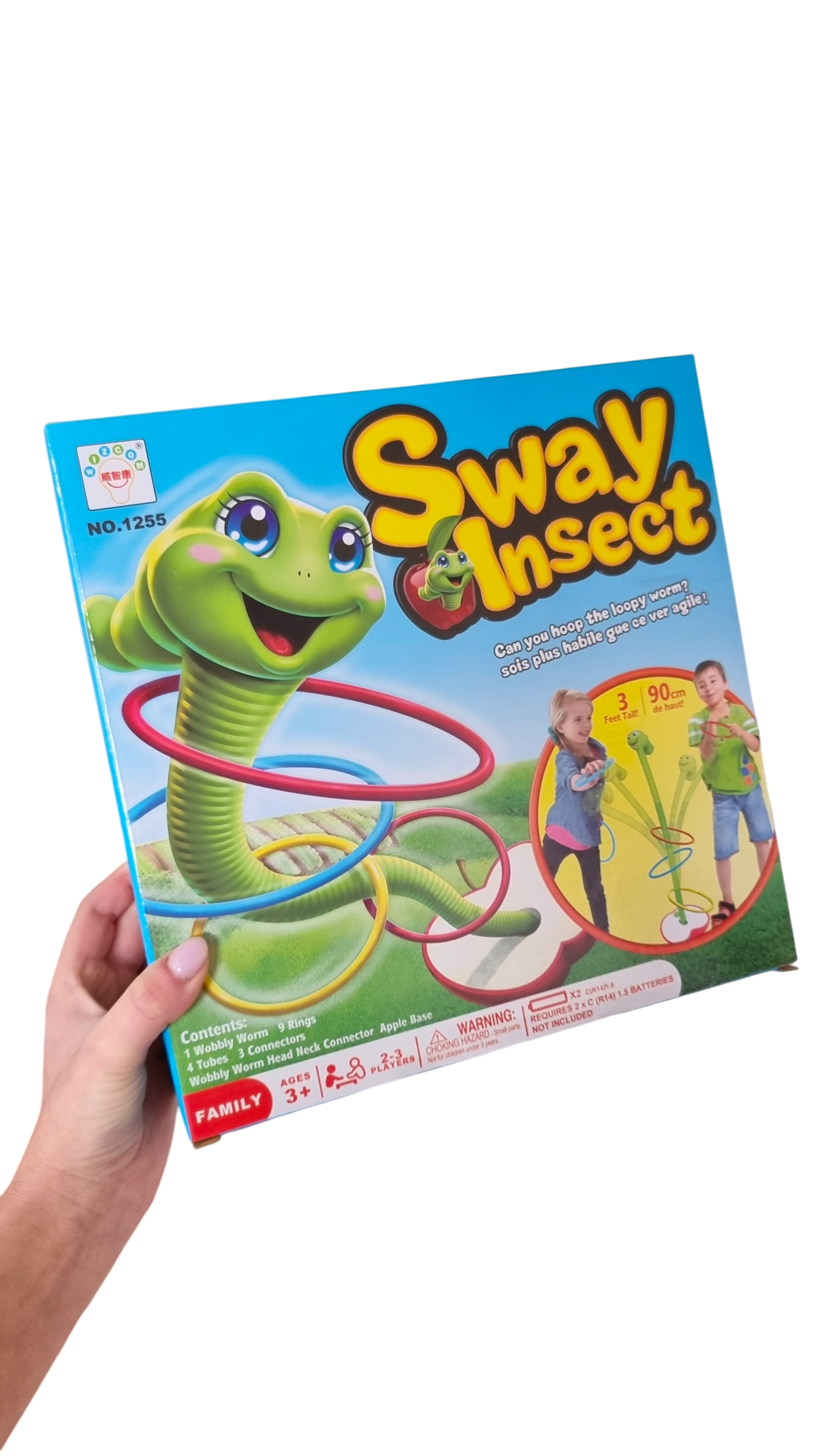 Gra Zręcznościowa Tańczący Robaczek – Chyboczący się Owad + Obręcze 90cm - obrazek 7