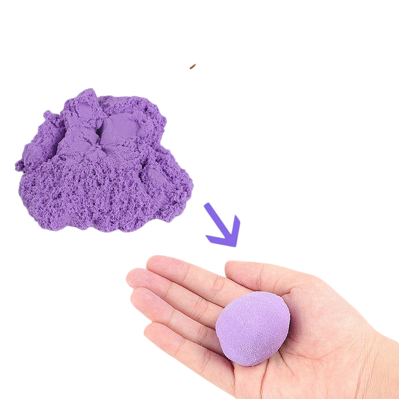 Piasek Kinetyczny Zestaw Lody i Desery - Piaskownica + Foremki 500g (2 kolory) - obrazek 6
