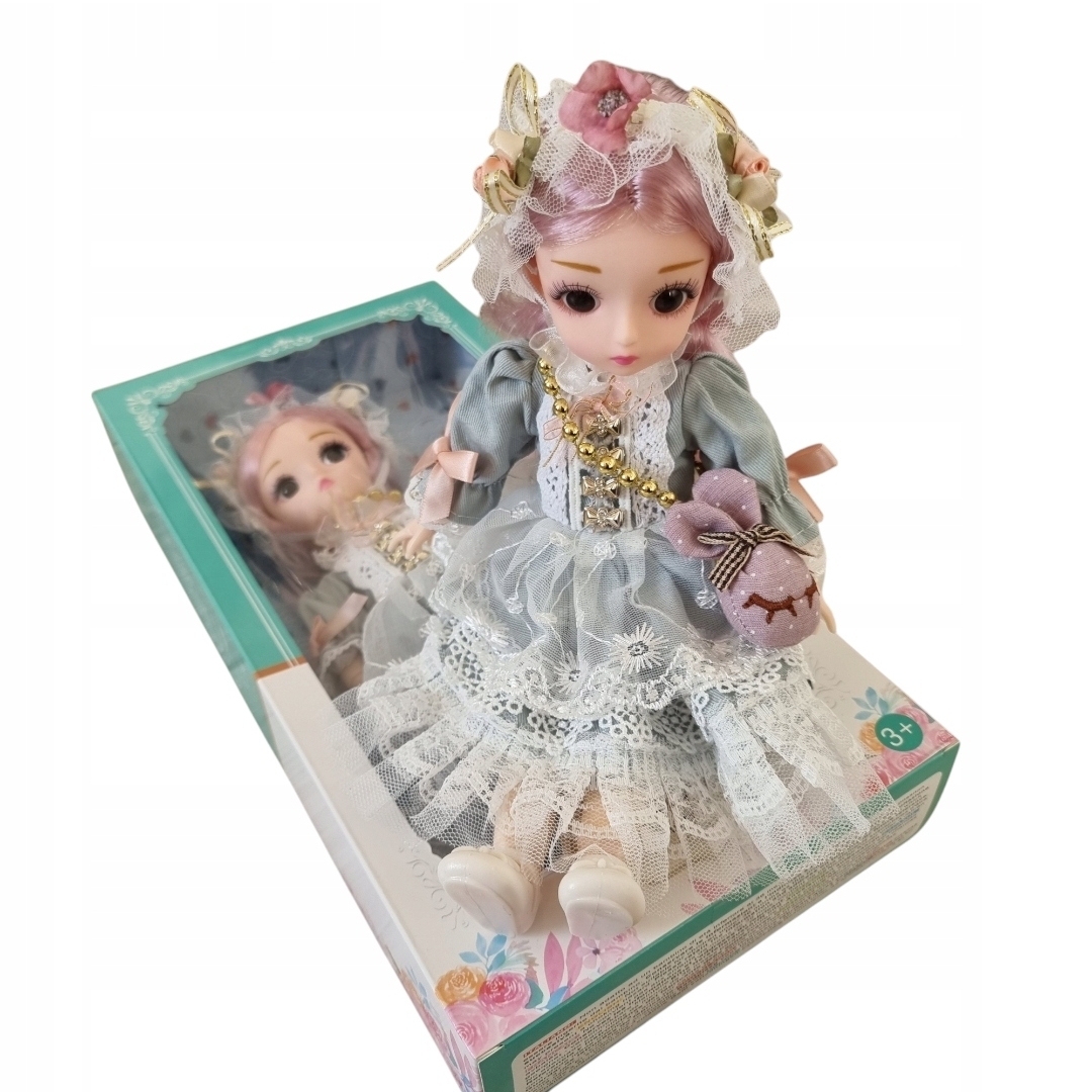Elegancka Lalka Kolekcjonerska Princesa 30 cm w Balowej Sukni - Edycja Limitowana w Pudełku - obrazek 5