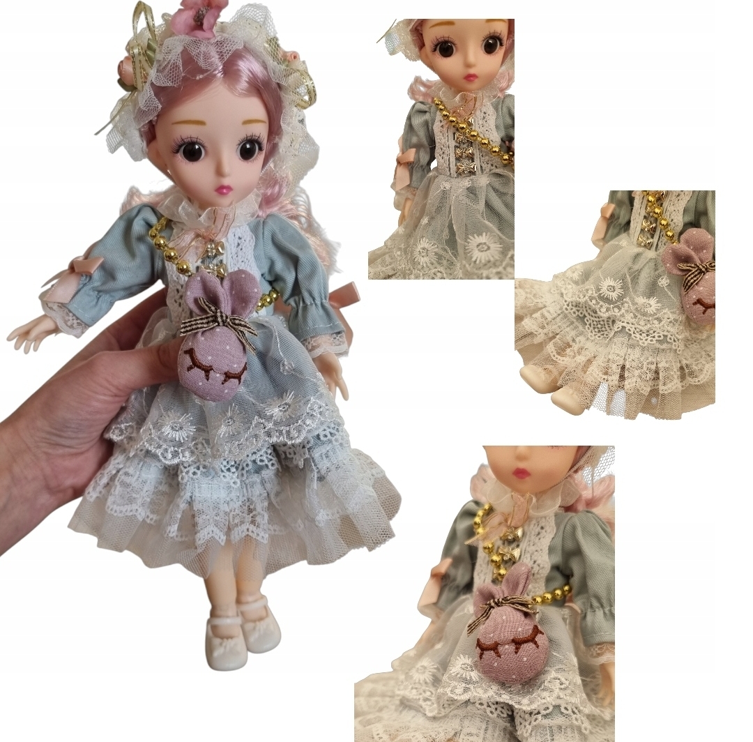 Elegancka Lalka Kolekcjonerska Princesa 30 cm w Balowej Sukni - Edycja Limitowana w Pudełku - obrazek 4