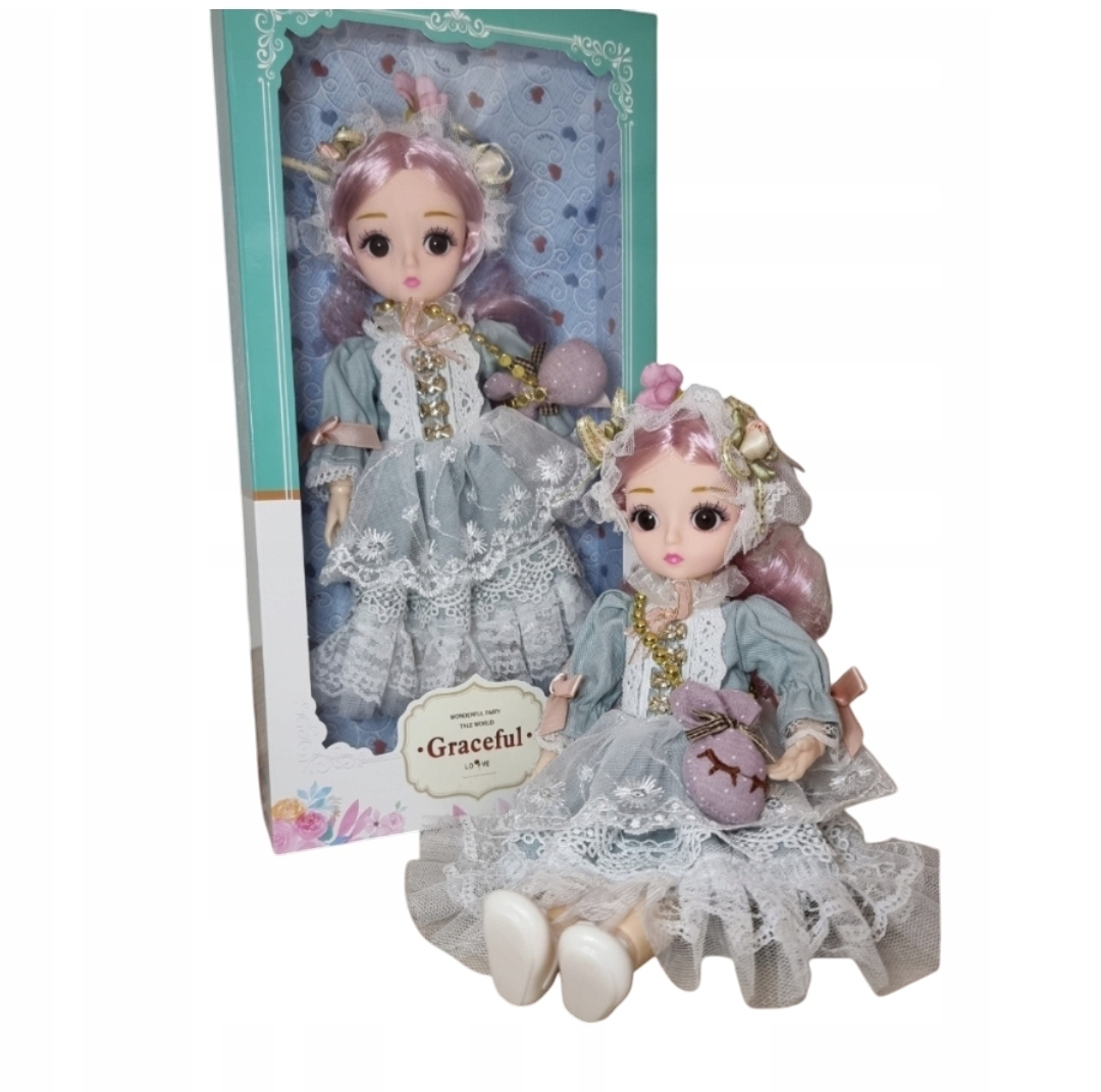 Elegancka Lalka Kolekcjonerska Princesa 30 cm w Balowej Sukni - Edycja Limitowana w Pudełku - obrazek 6